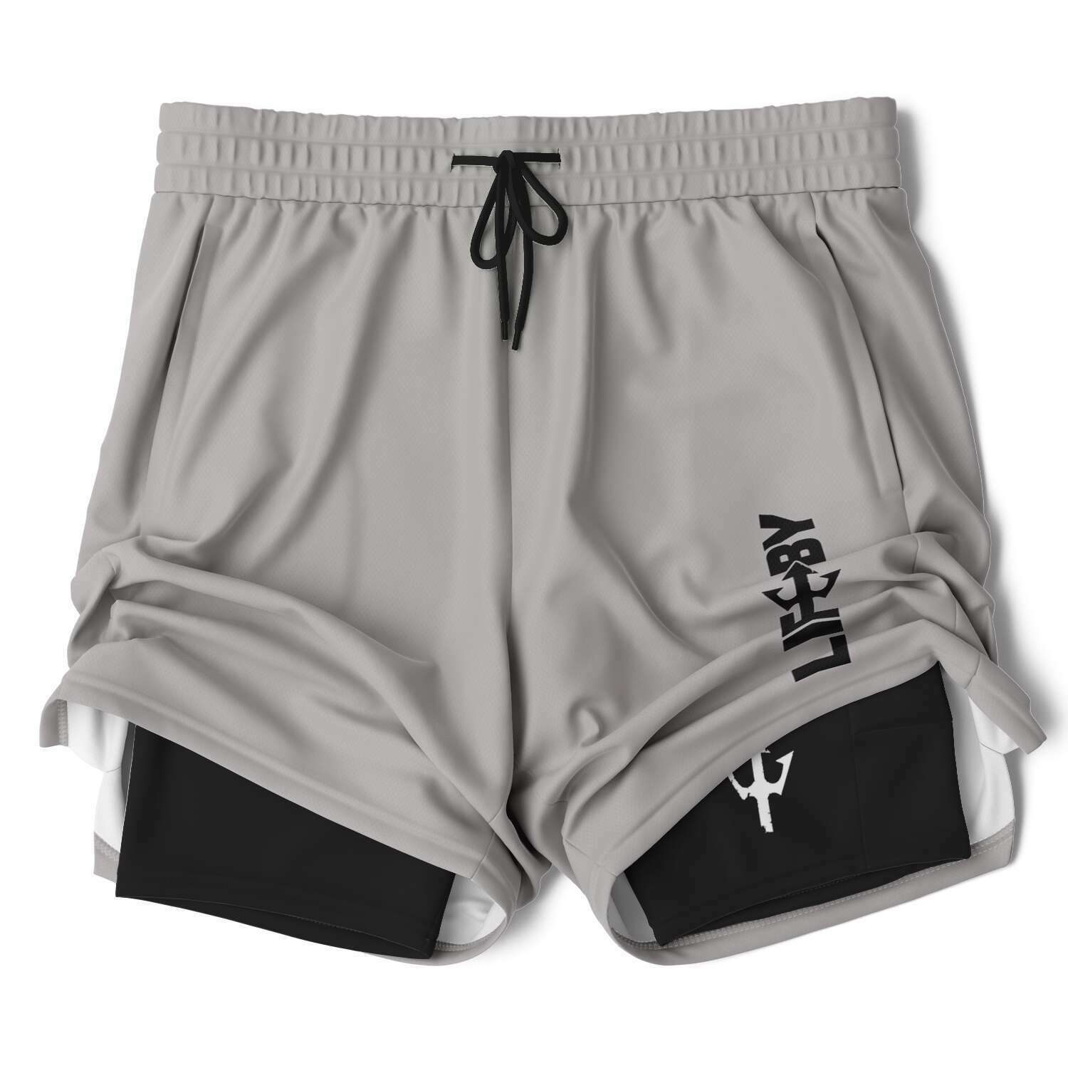 Men's LifeBy Light Grey 2-in-1 Shorts - LifeBy Fitness