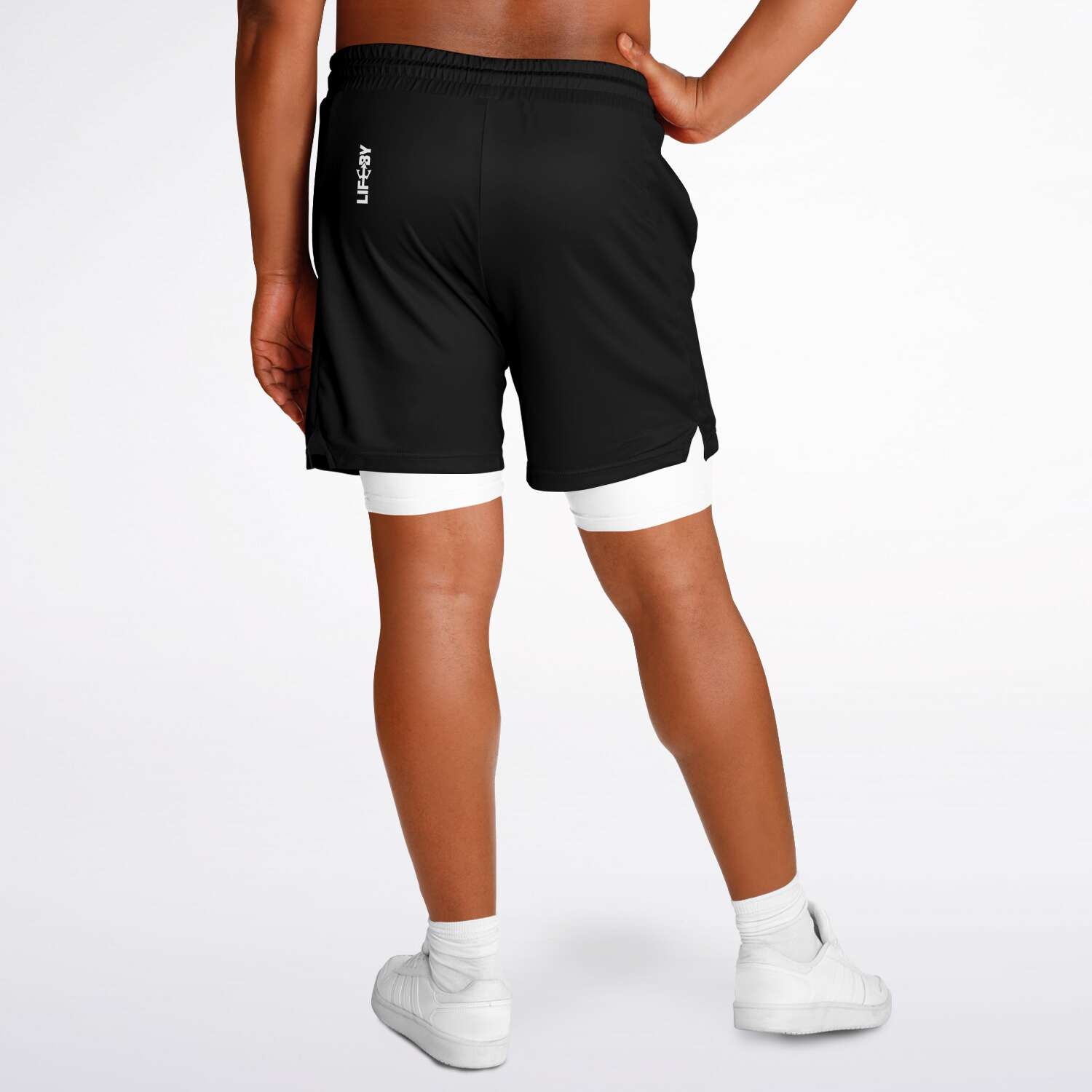 Men's LifeBy Black 2-in-1 Shorts - LifeBy Fitness