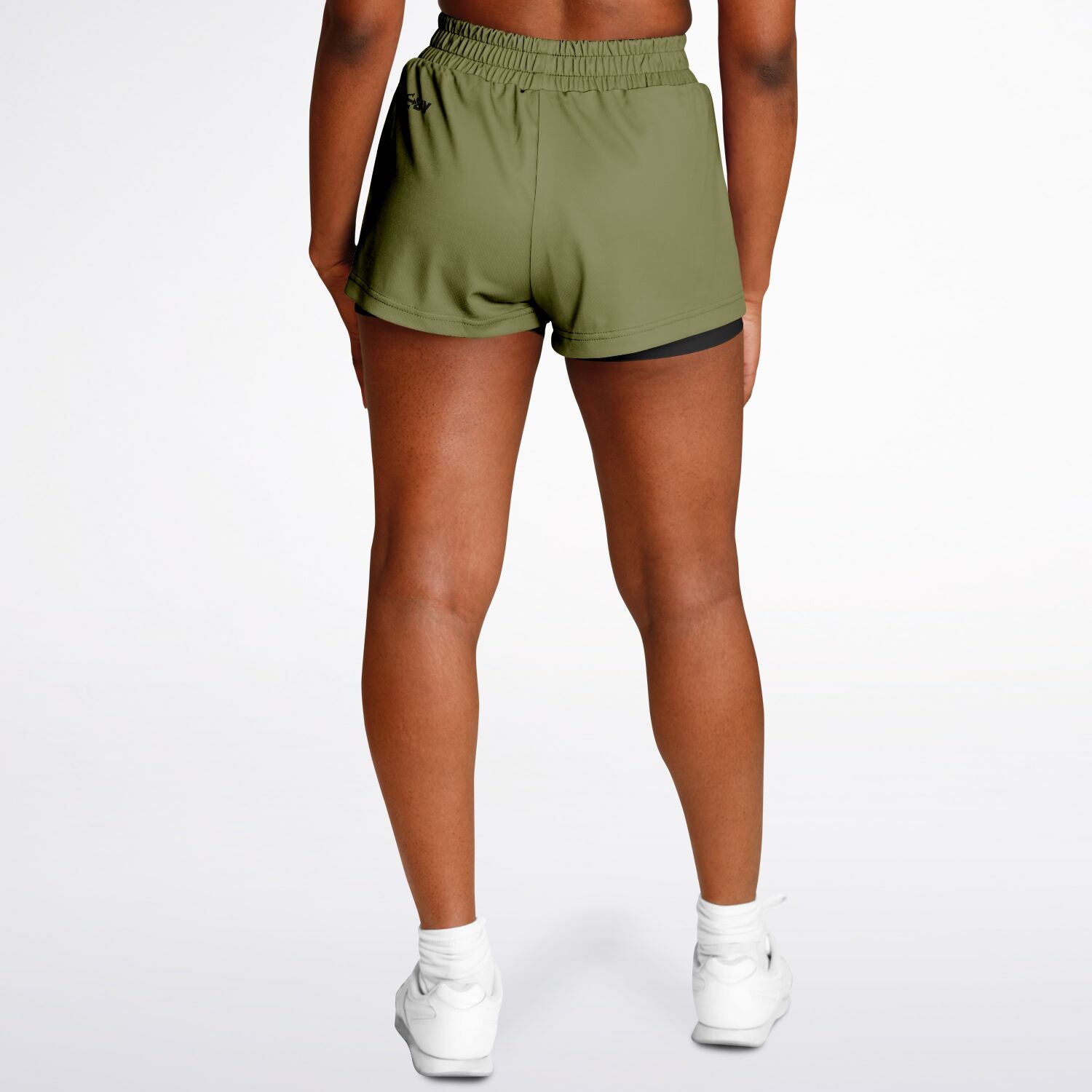 Women's LifeBy Khaki 2-in-1  Sports Shorts - LifeBy Fitness