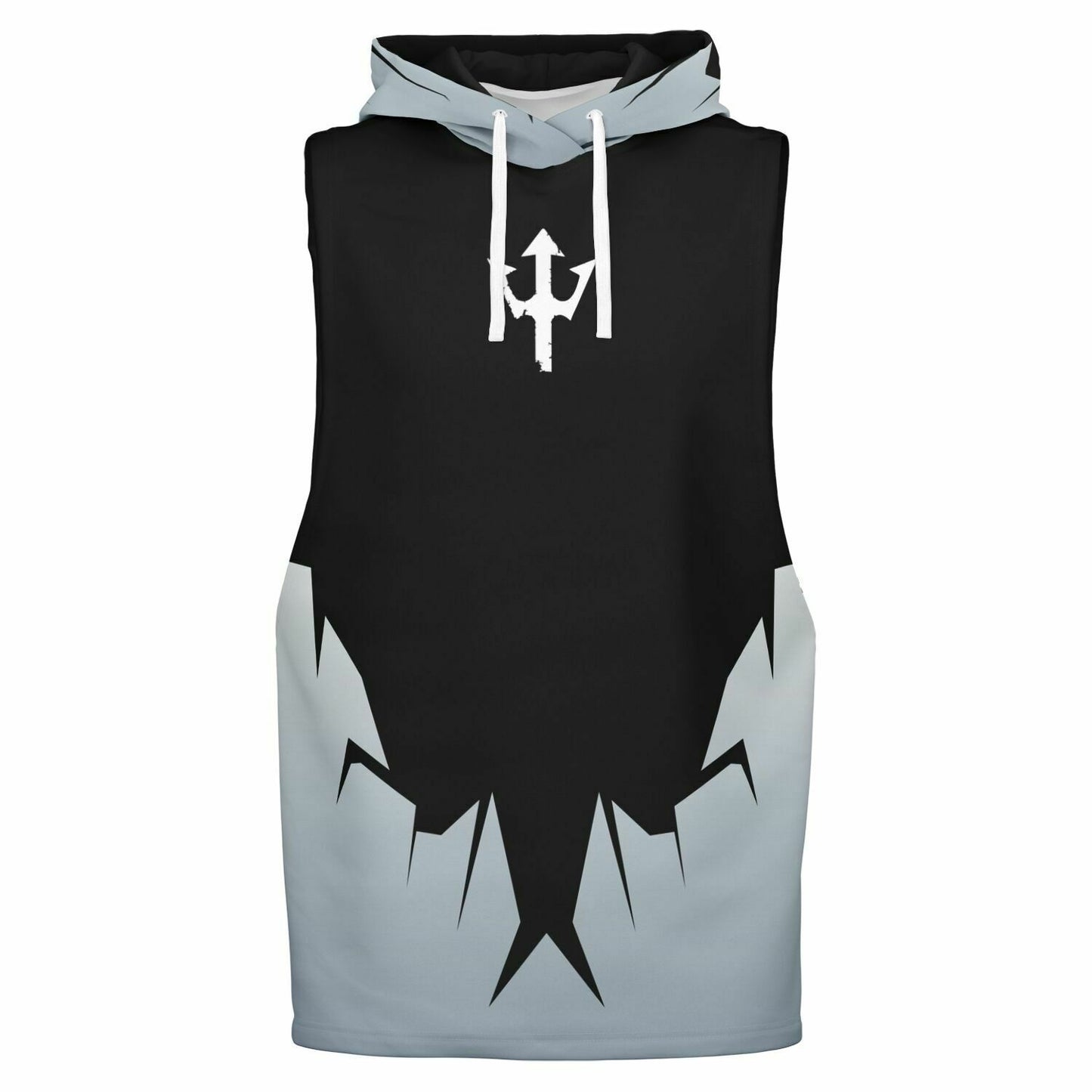 Grey Cover Sleeveless Hoodie