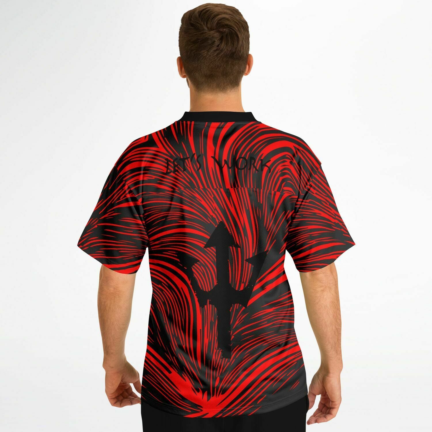 LifeBy Red Swirl Sports Jersey - LifeBy Fitness