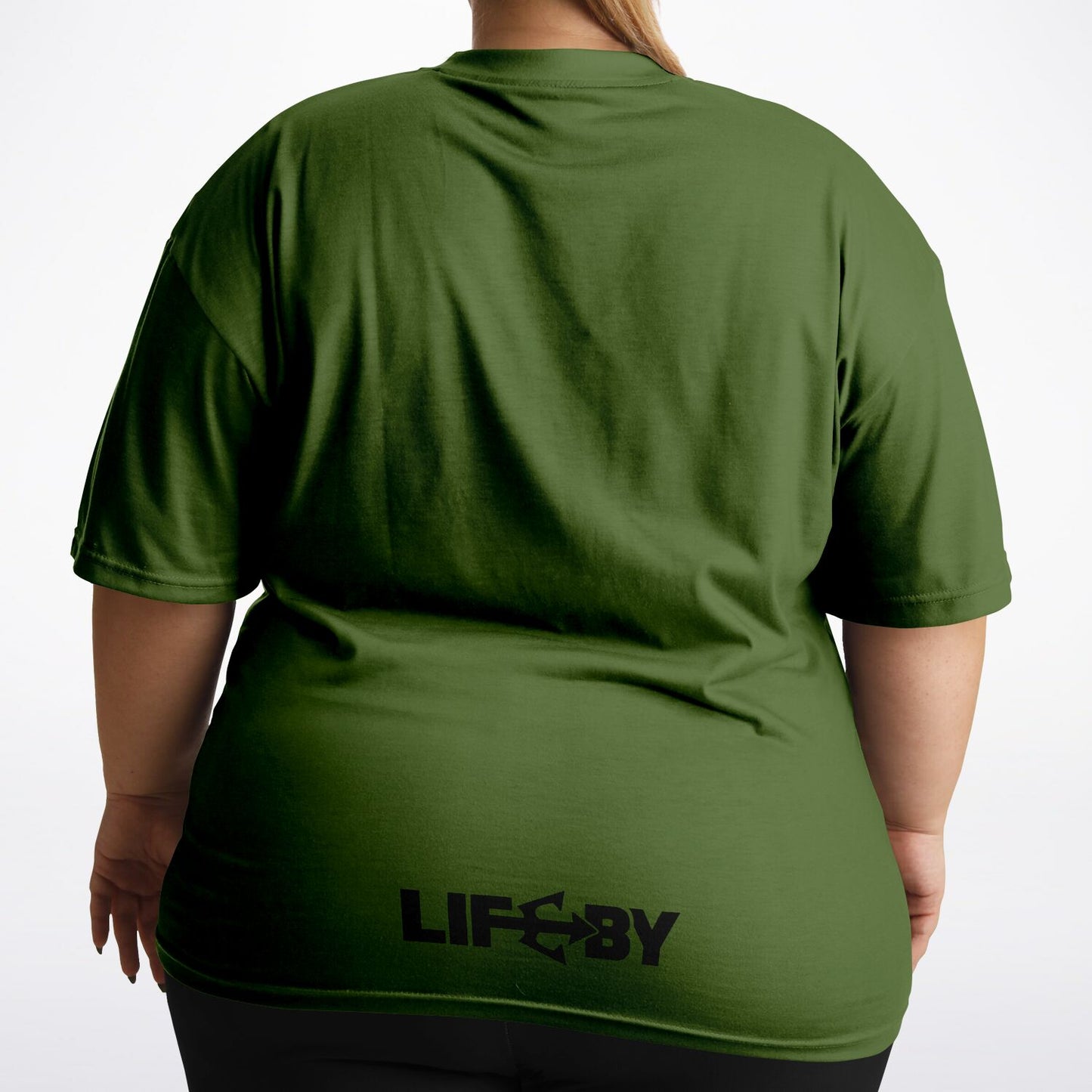 LifeBy Military Green Plus-size T-Shirt - LifeBy Fitness