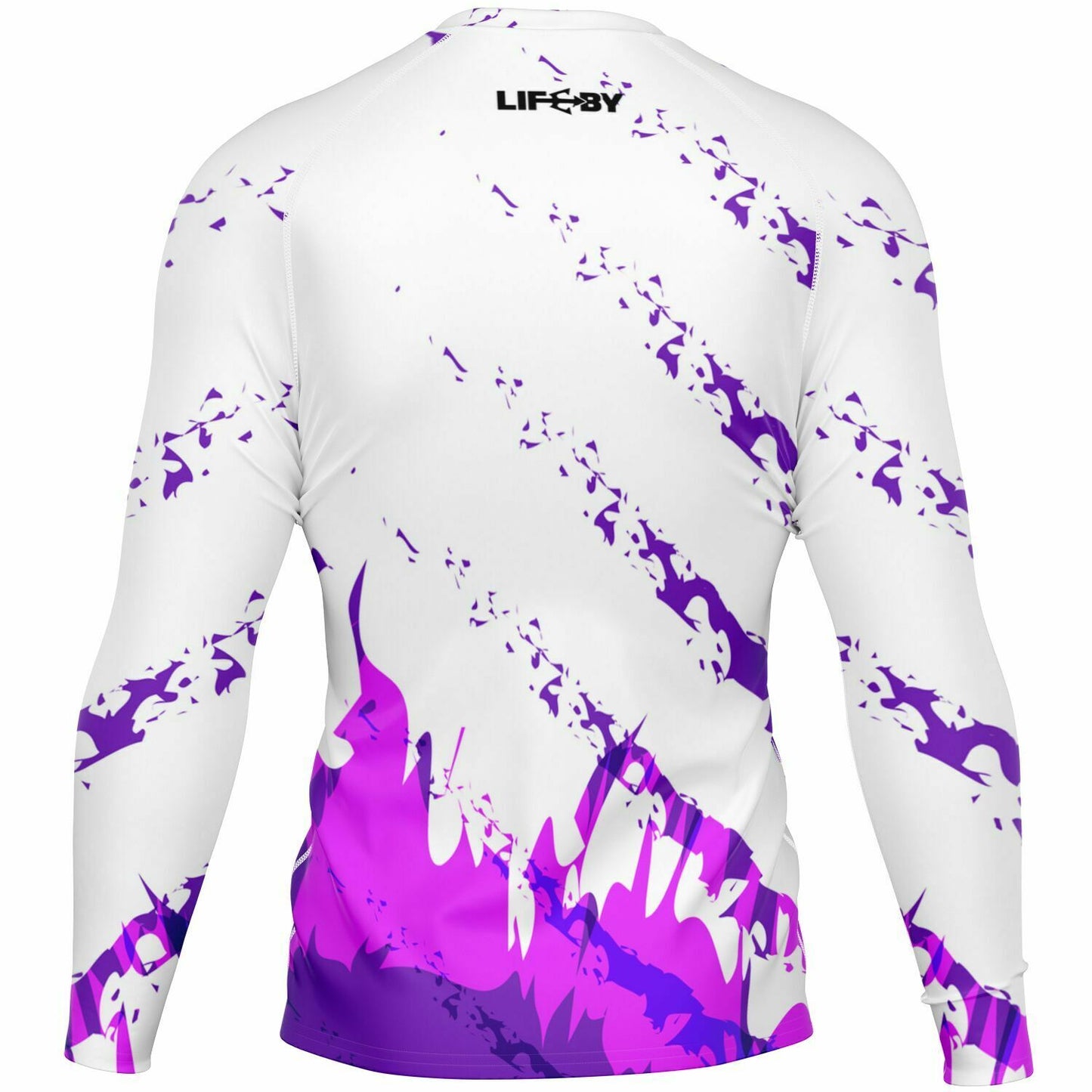 Men's LifeBy Purple Flame Rashguard - LifeBy Fitness