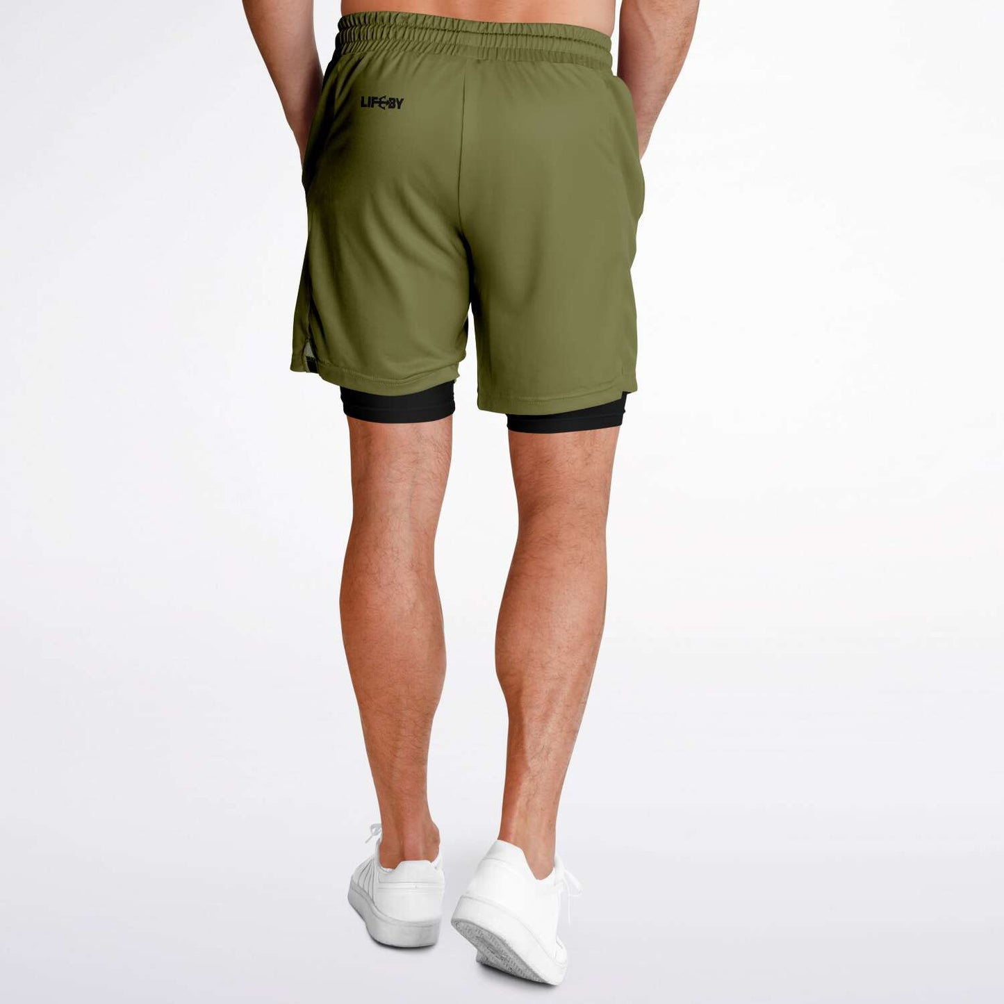 Men's LifeBy Khaki 2-in-1 Shorts - LifeBy Fitness