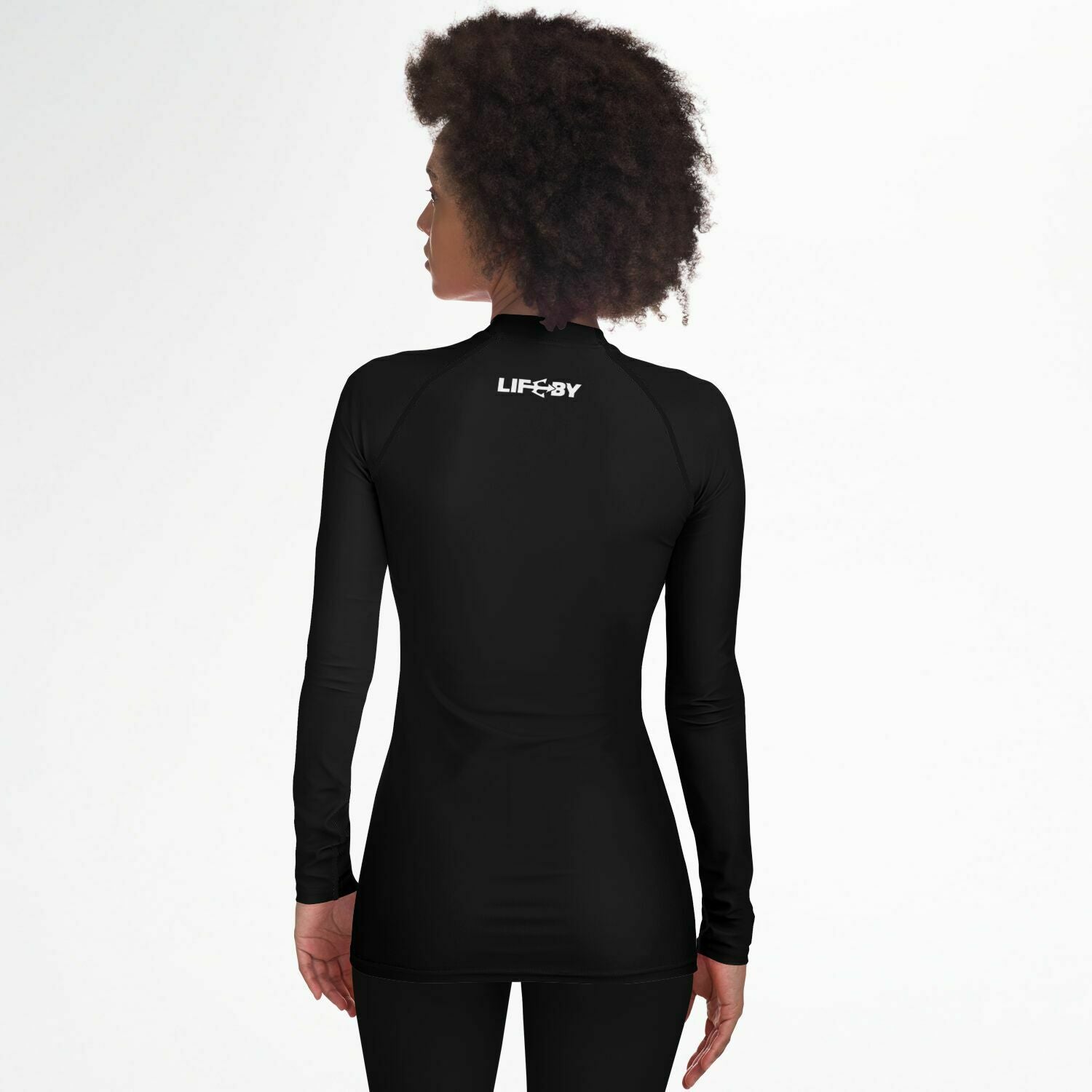 Women's LifeBy Black Rashguard - LifeBy Fitness