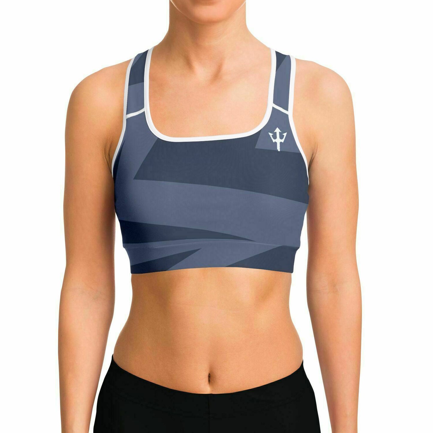 LifeBy Blue Abstract Sports Bra