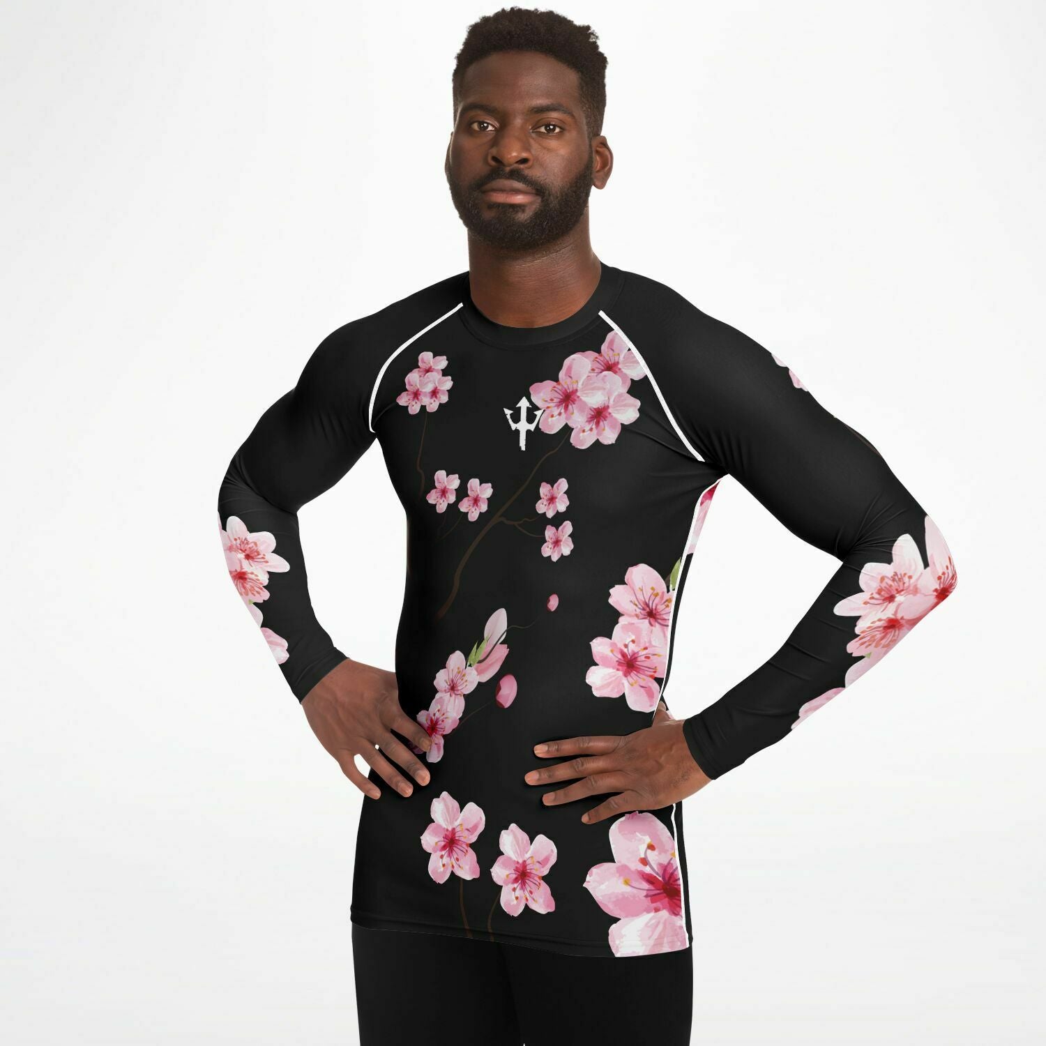 Men's LifeBy Black Cherry Blossom Rashguard - LifeBy Fitness