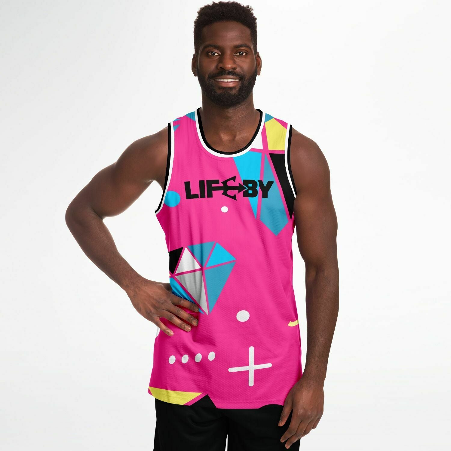 LifeBy Pink Basketball Jersey - LifeBy Fitness