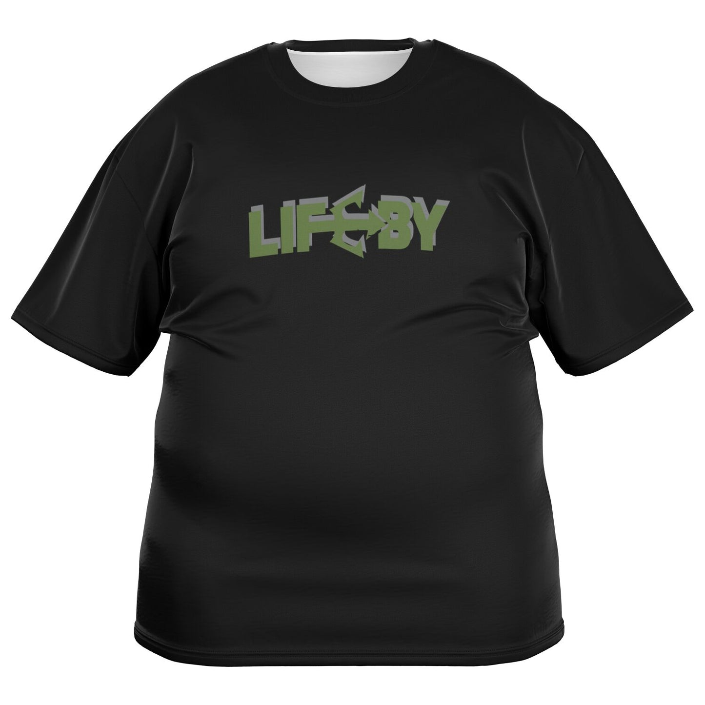 LifeBy Black Plus-size T-Shirt - LifeBy Fitness