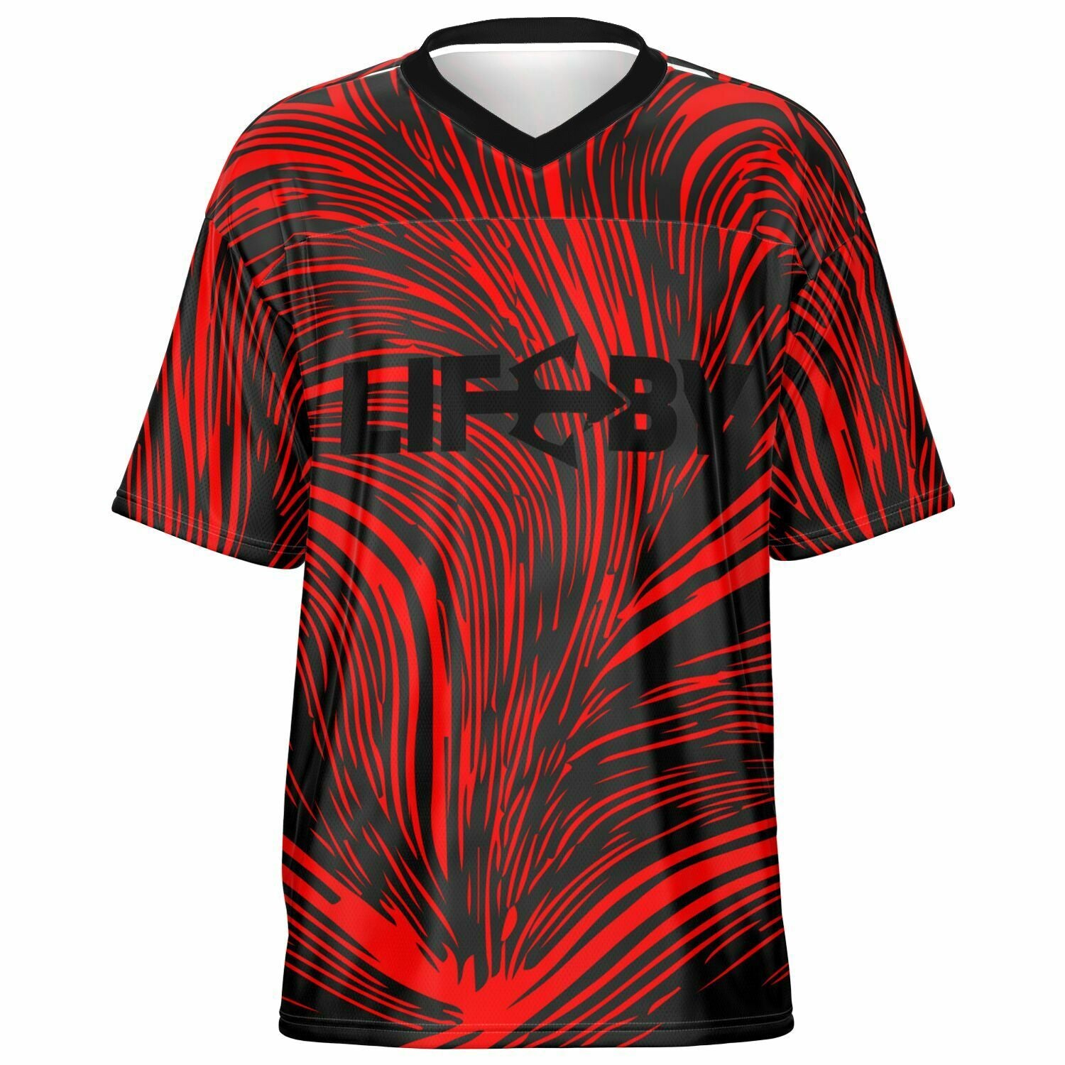 LifeBy Red Swirl Sports Jersey - LifeBy Fitness