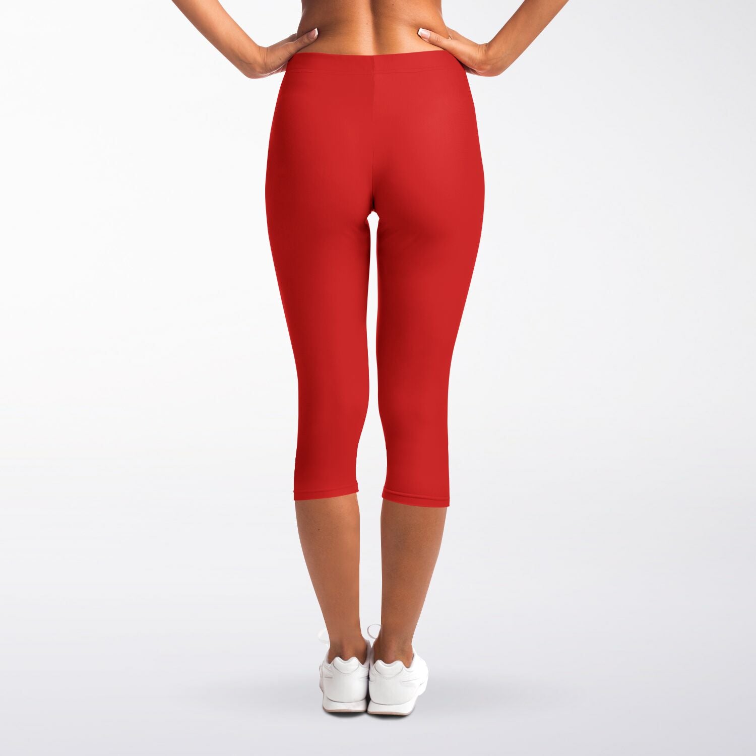 Women's LifeBy Red Capri Leggings - LifeBy Fitness