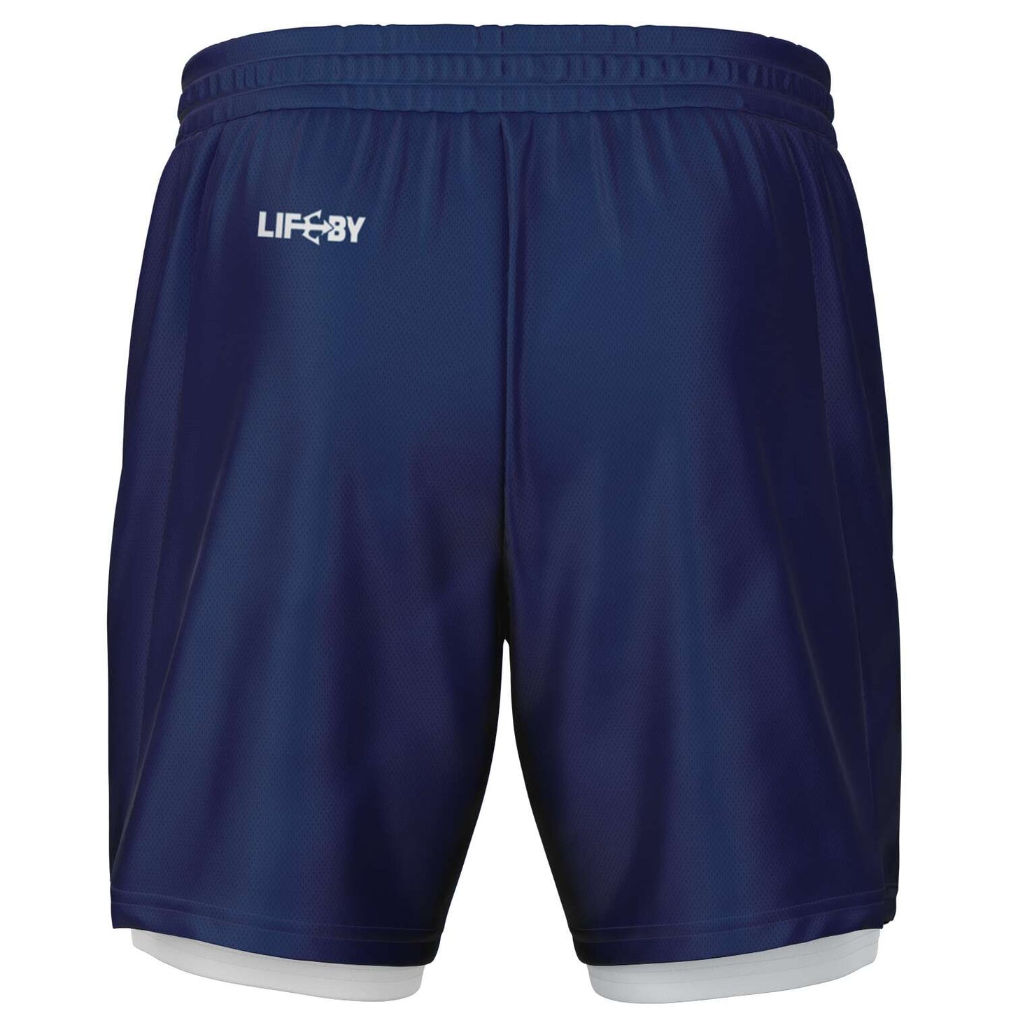 Men's LifeBy Navy Blue 2-in-1 Shorts - LifeBy Fitness