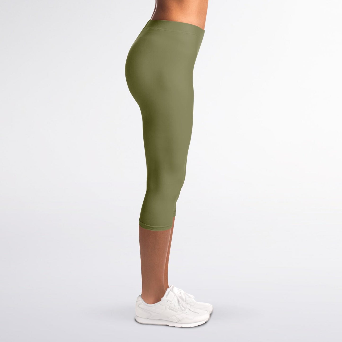 Women's LifeBy Khaki Capri Leggings - LifeBy Fitness