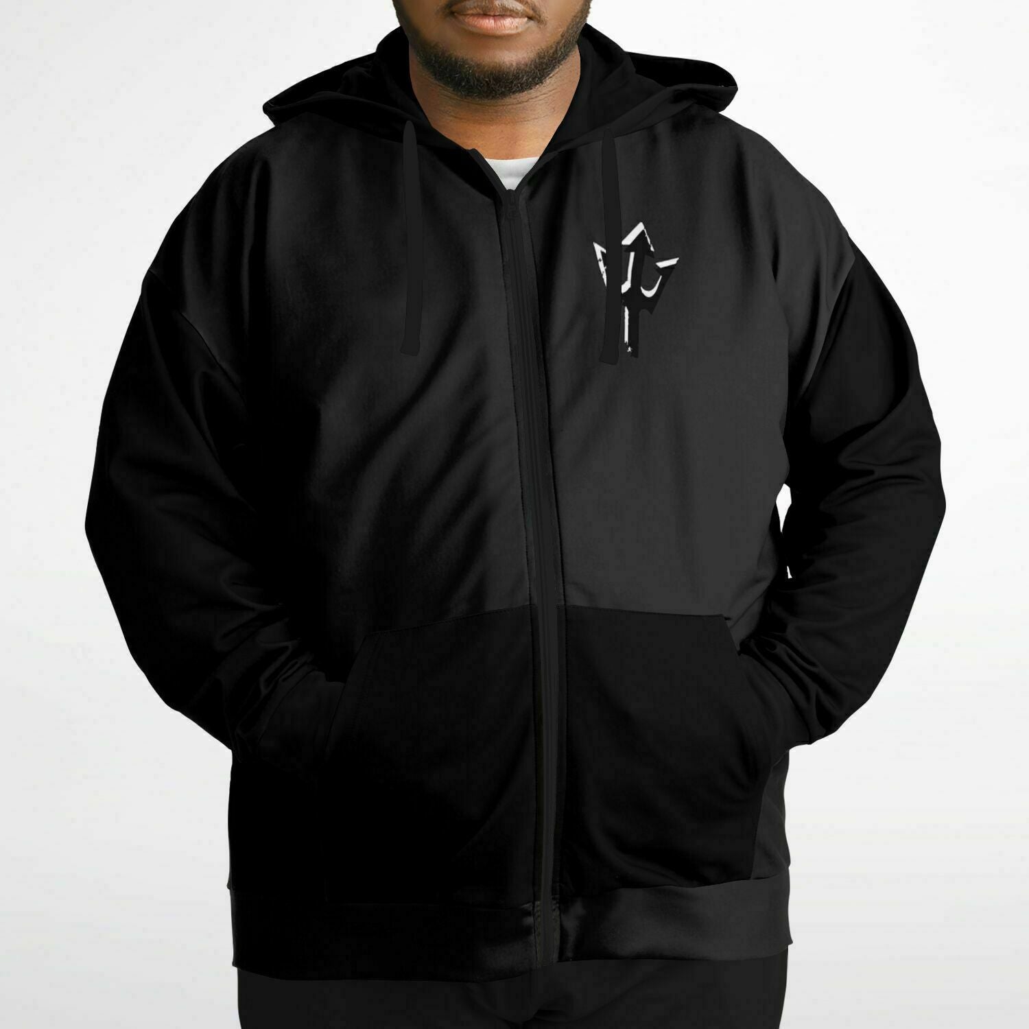 LifeBy Black Athletic Plus-size Ziphoodie - LifeBy Fitness