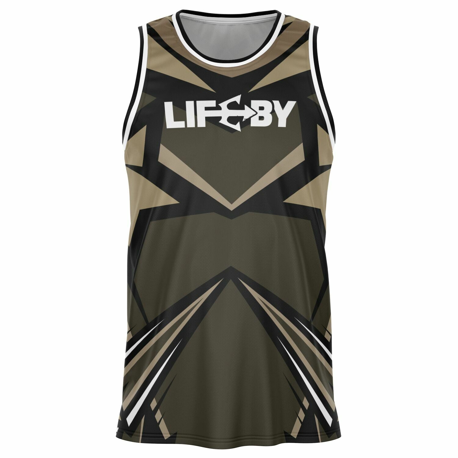 LifeBy Brown Basketball Jersey - LifeBy Fitness