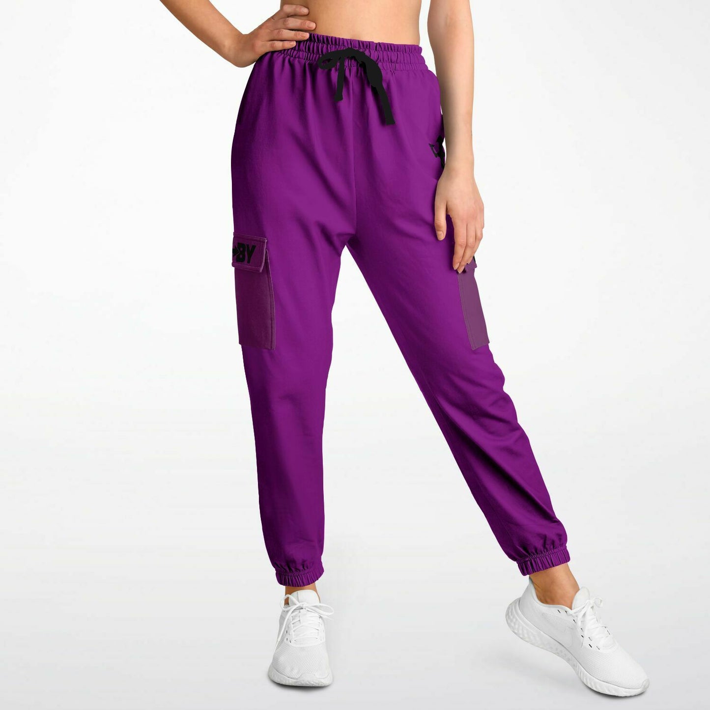 LifeBy Purple Athletic Cargo Joggers - LifeBy Fitness