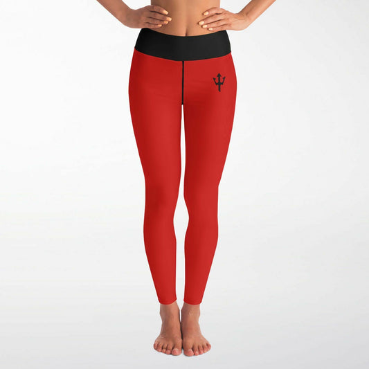 Women's LifeBy Red Yoga Leggings - LifeBy Fitness