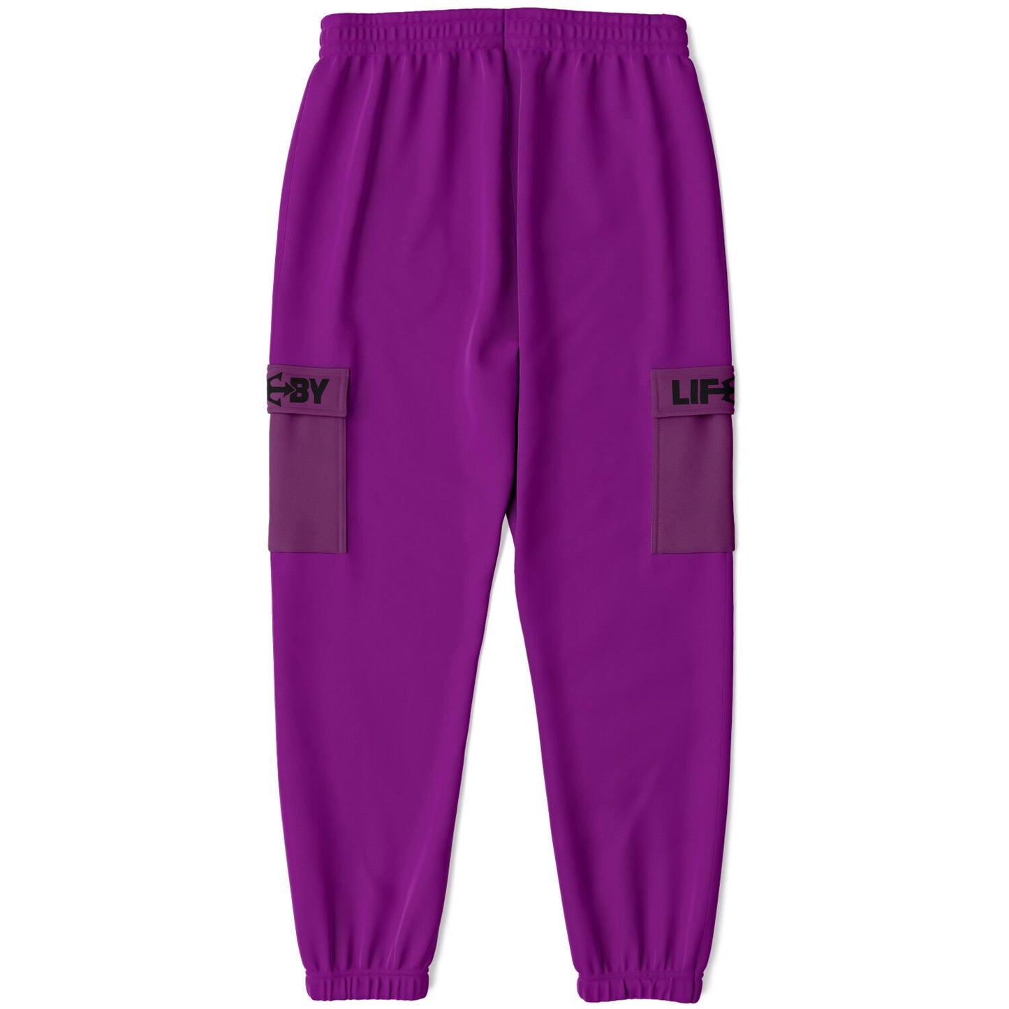 LifeBy Purple Athletic Cargo Joggers - LifeBy Fitness