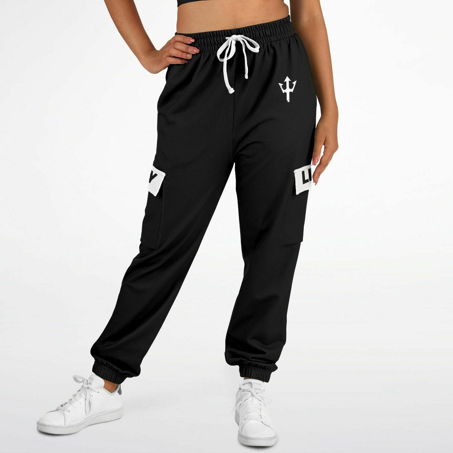 LifeBy Black Athletic Cargo Joggers - LifeBy Fitness