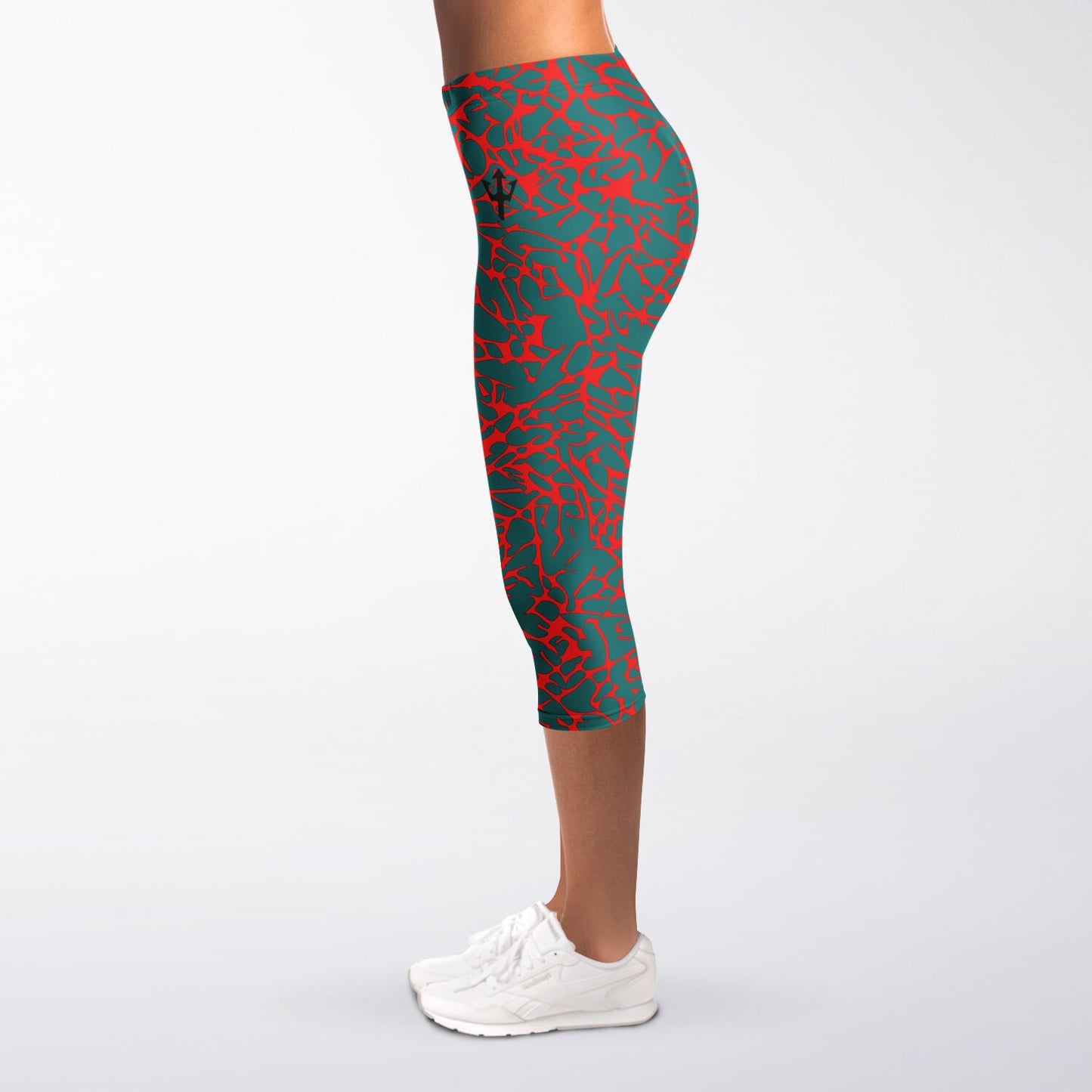 Women's LifeBy Red Lava Capri Leggings - LifeBy Fitness