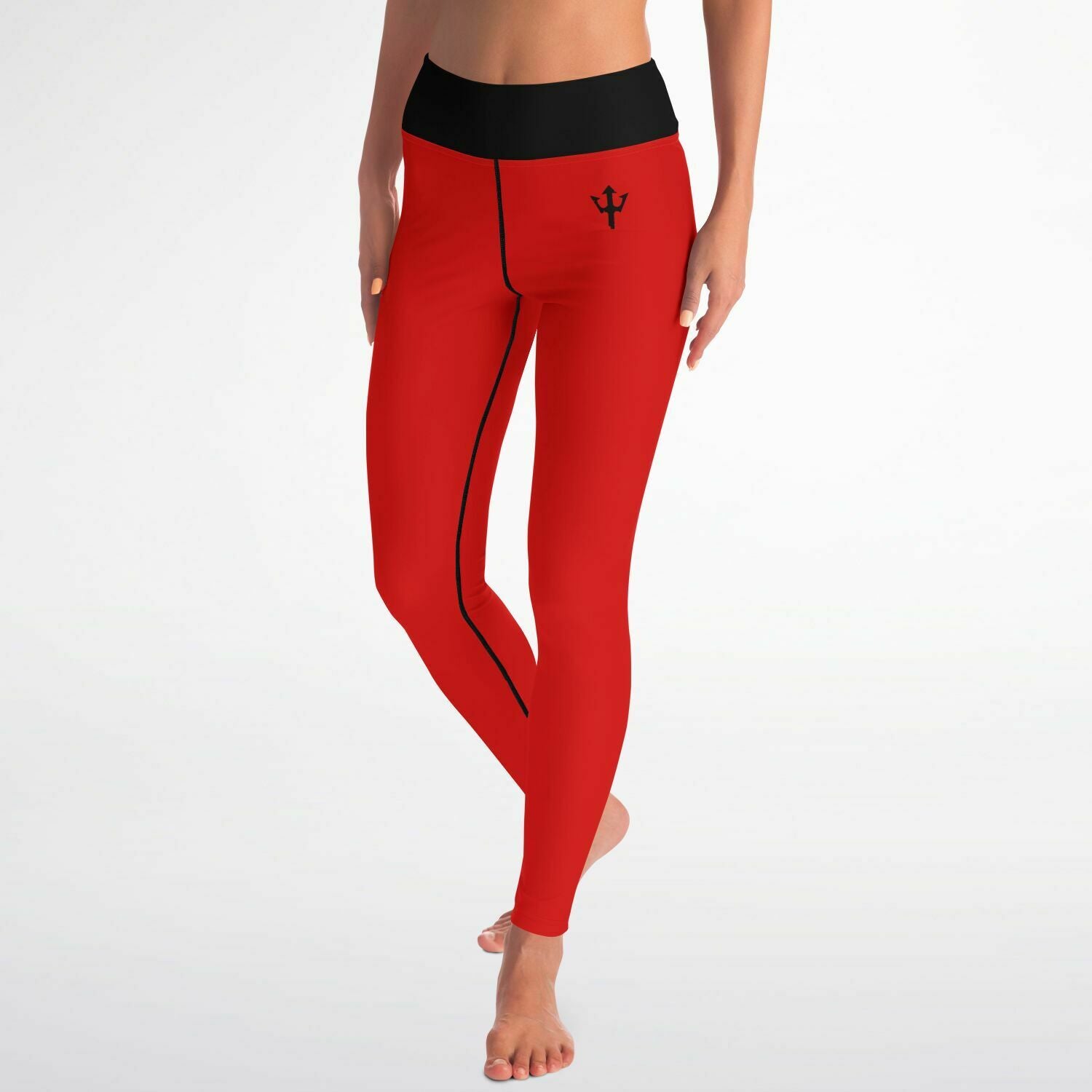 Women's LifeBy Red Yoga Leggings - LifeBy Fitness