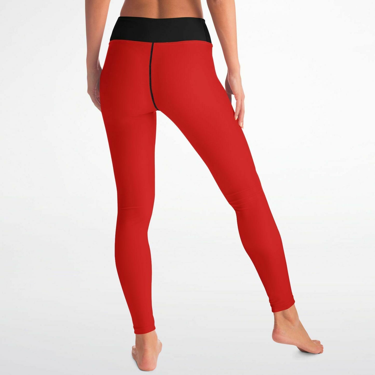 Women's LifeBy Red Yoga Leggings - LifeBy Fitness