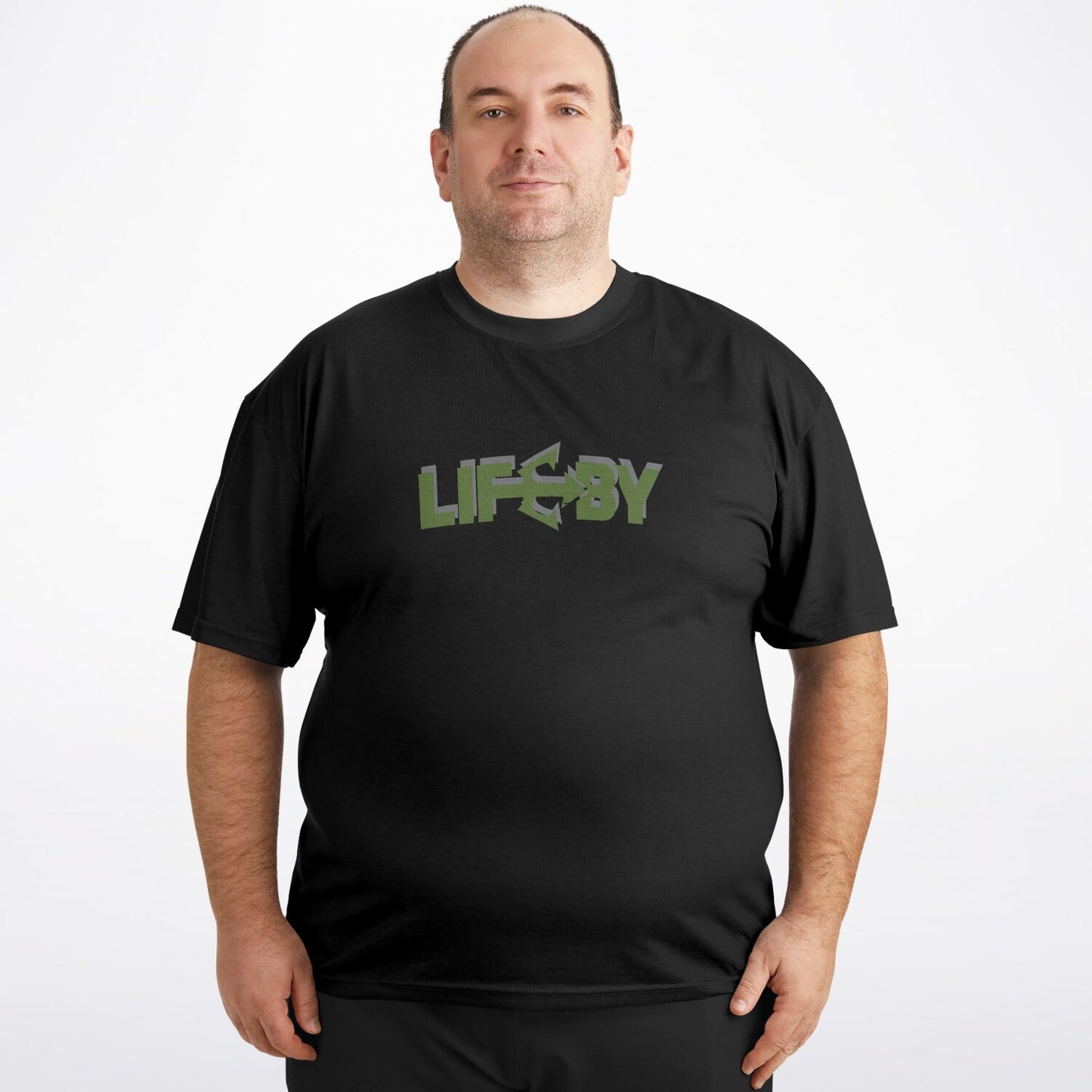 LifeBy Black Plus-size T-Shirt - LifeBy Fitness