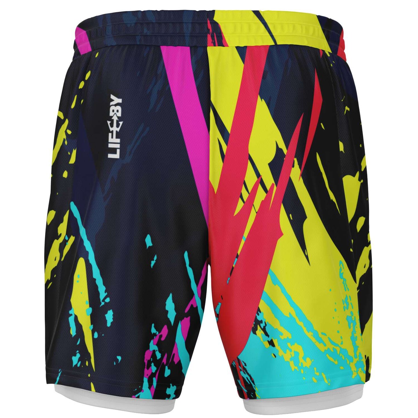 Men's LifeBy Color Splash 2-in-1 Shorts - LifeBy Fitness