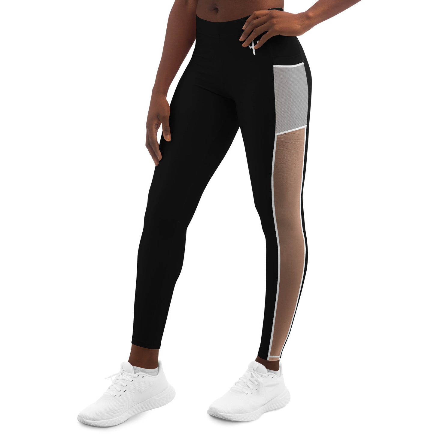 Women's LifeBy Black Mesh Pocket Legging