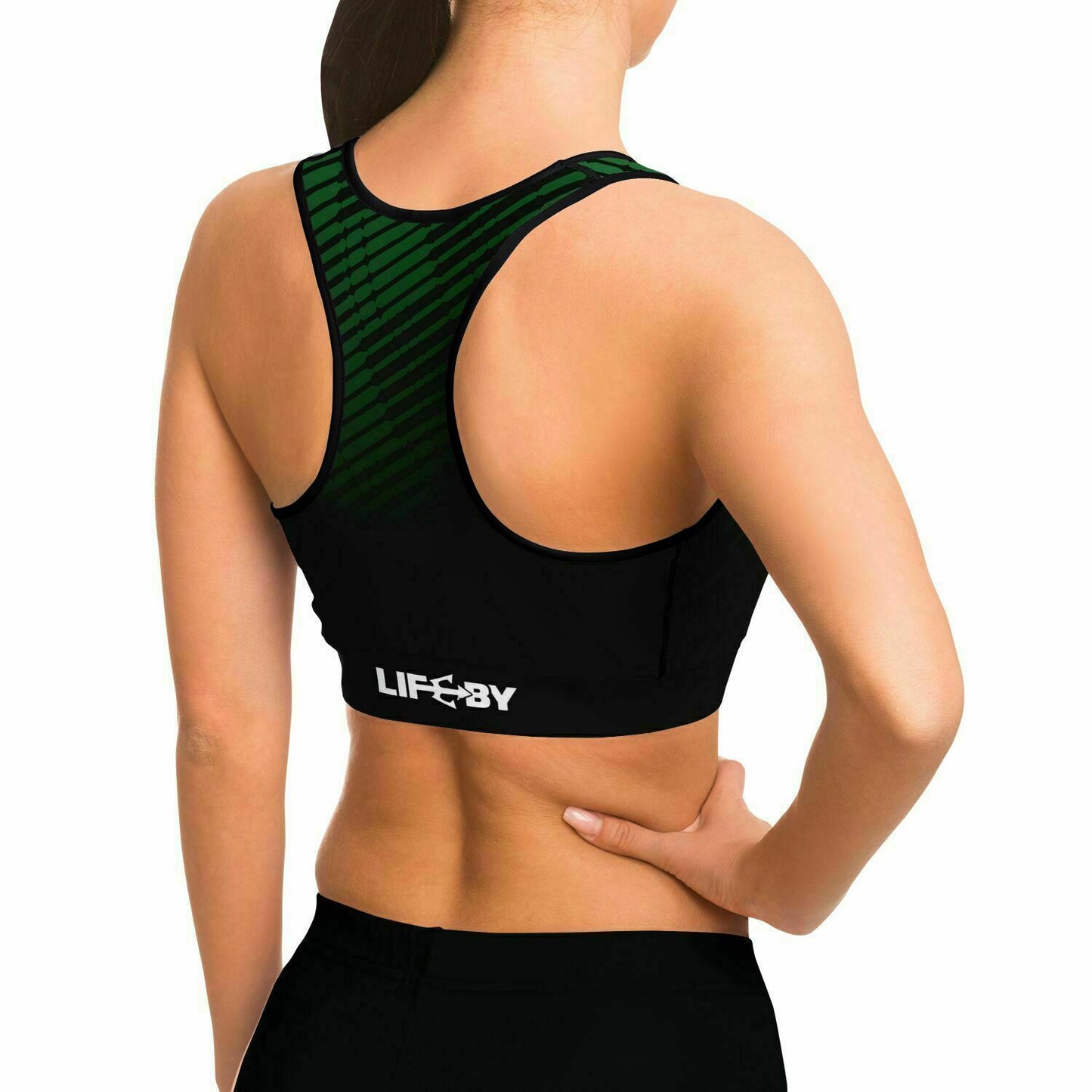 LifeBy Faded Green Sports Bra