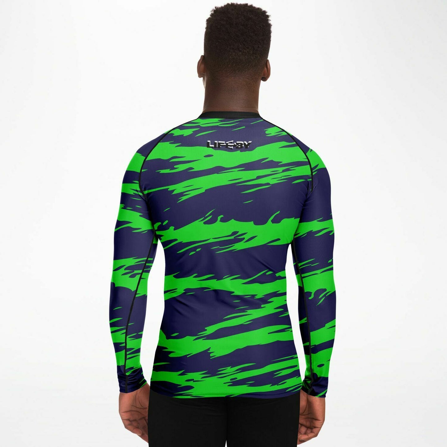 Men's LifeBy Blue-Green Rashguard - LifeBy Fitness