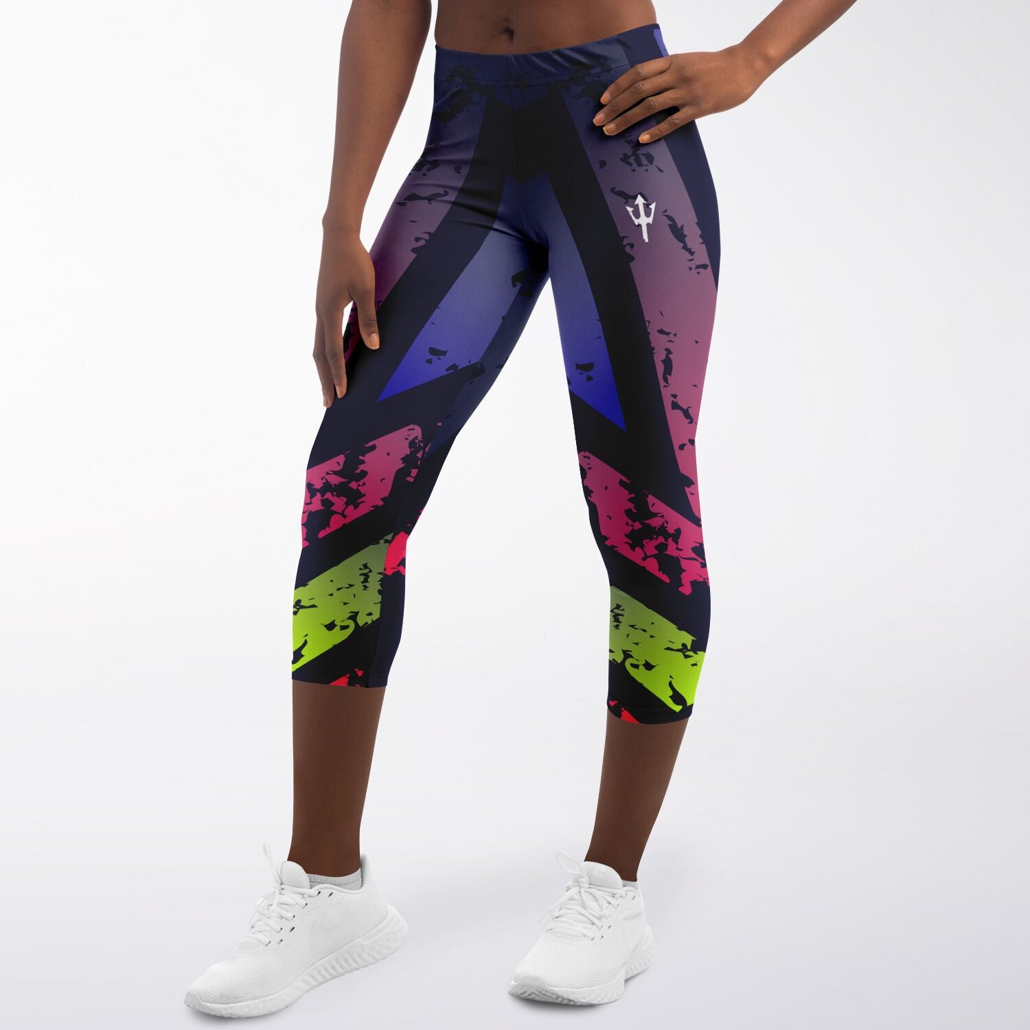 Women's LifeBy Tri-Colour Capri Leggings - LifeBy Fitness