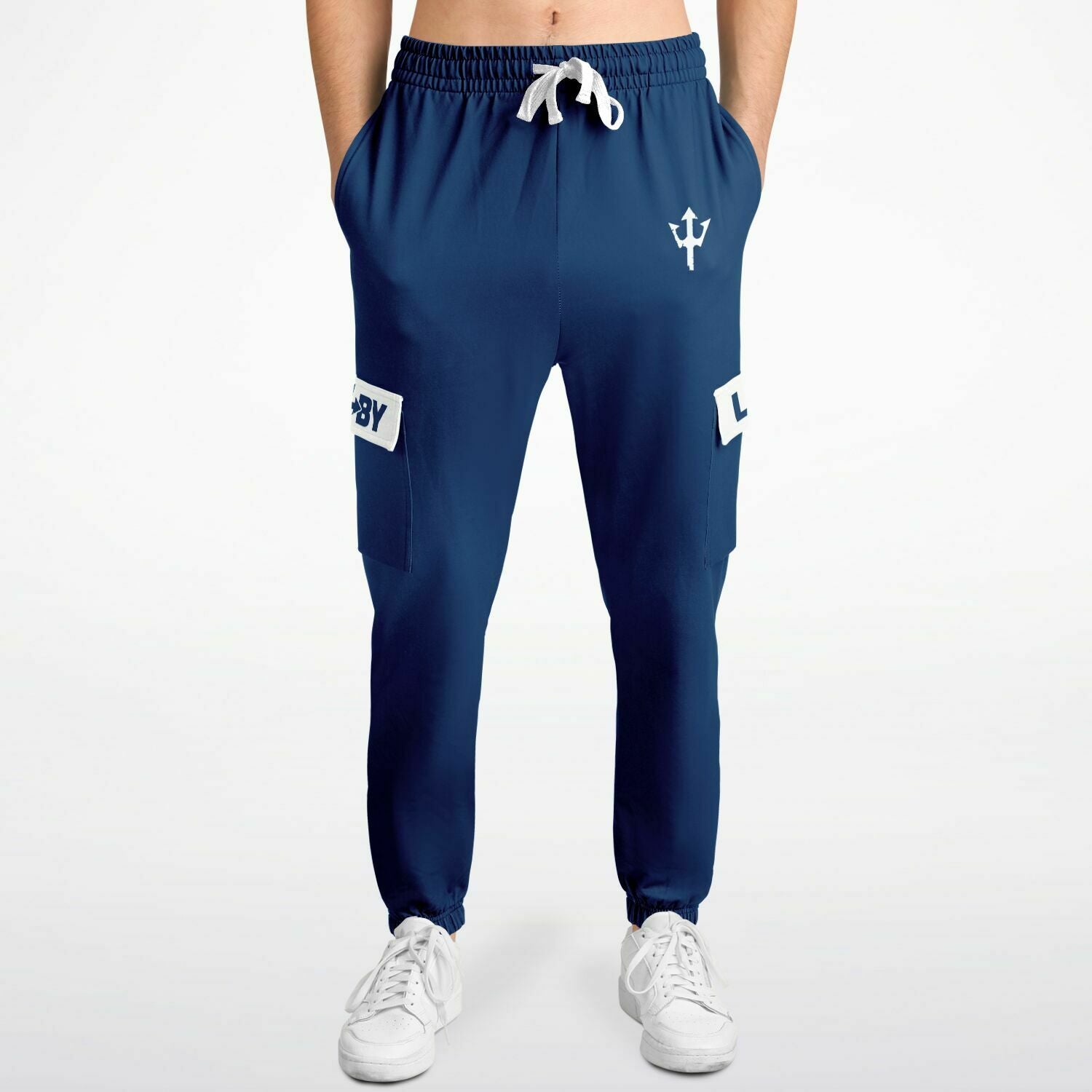 LifeBy Navy Blue Athletic Cargo Joggers - LifeBy Fitness