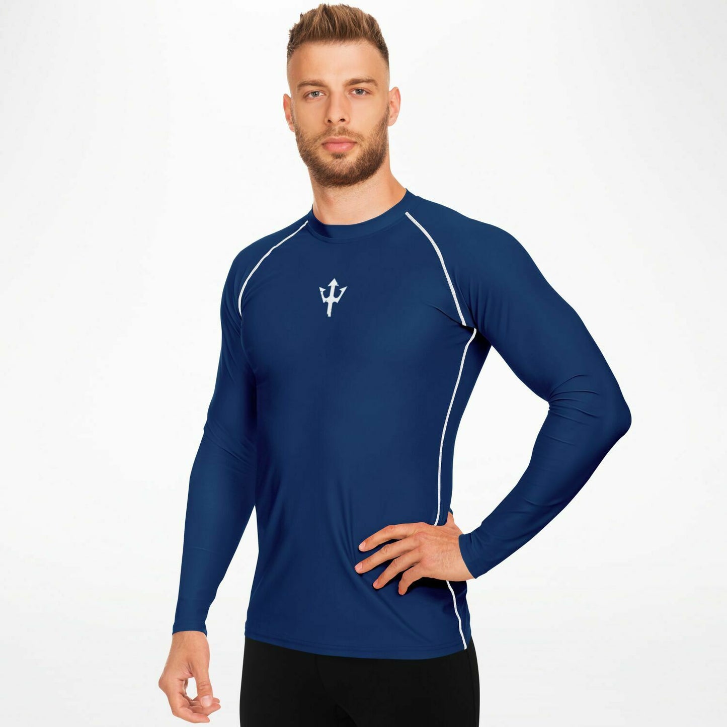 Men's LifeBy Navy Blue Rashguard - LifeBy Fitness