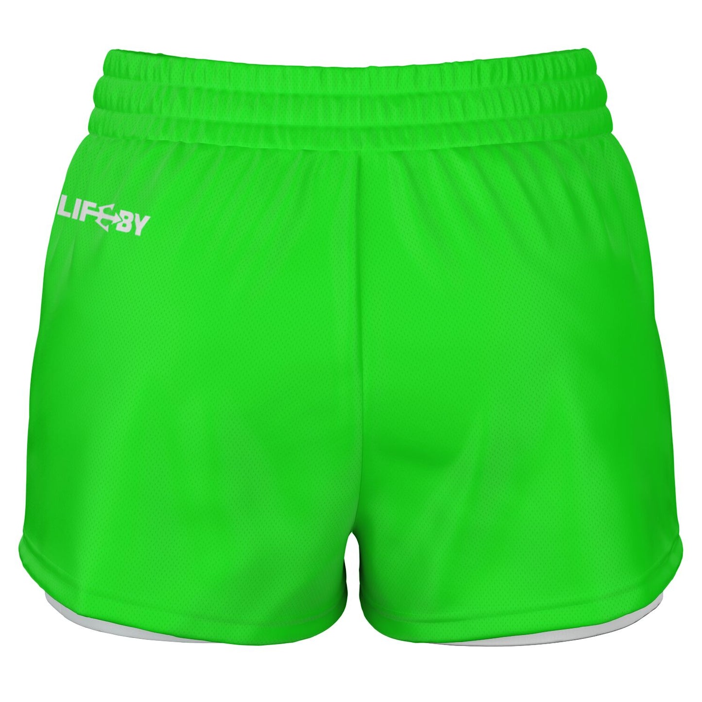 Women's LifeBy Viper Green 2-in-1  Sports Shorts - LifeBy Fitness