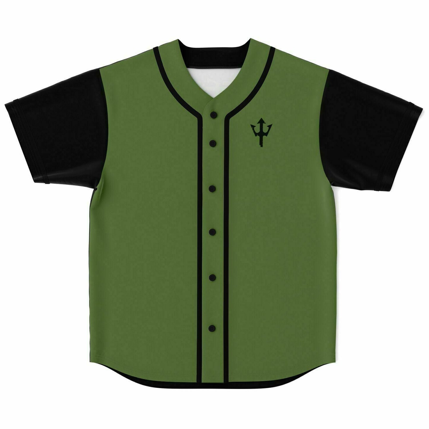 LifeBy Green On Black Baseball Jersey