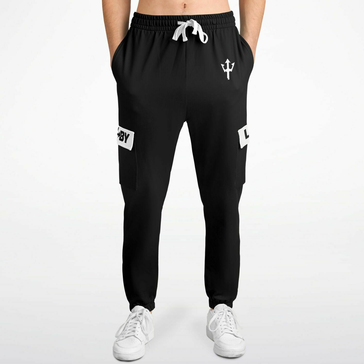 LifeBy Black Athletic Cargo Joggers - LifeBy Fitness