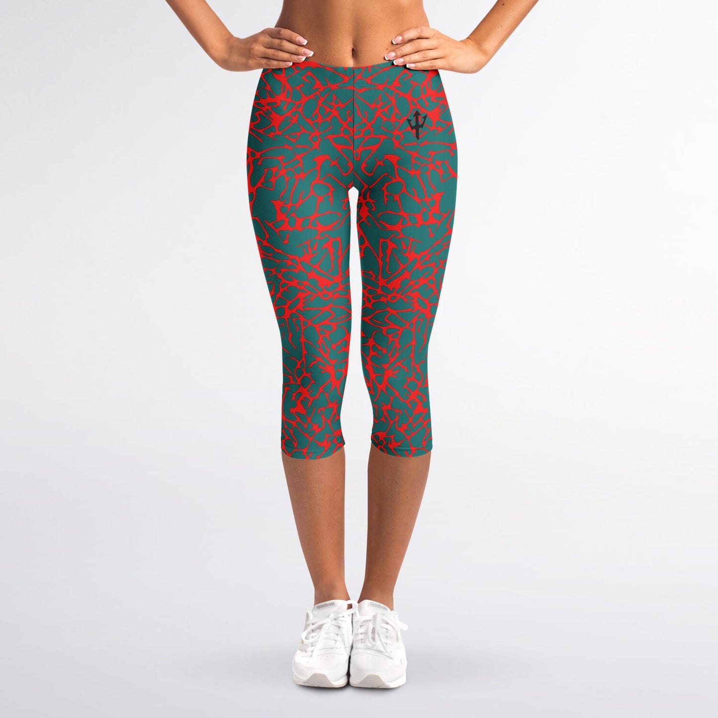 Women's LifeBy Red Lava Capri Leggings - LifeBy Fitness