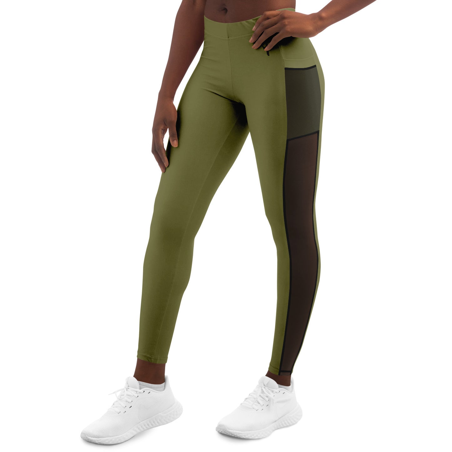 Women's LifeBy Khaki Mesh Pocket Legging