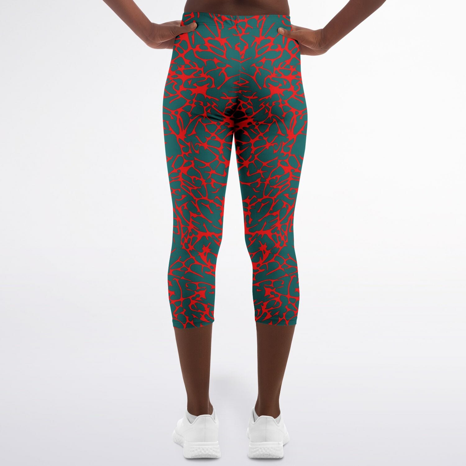 Women's LifeBy Red Lava Capri Leggings - LifeBy Fitness