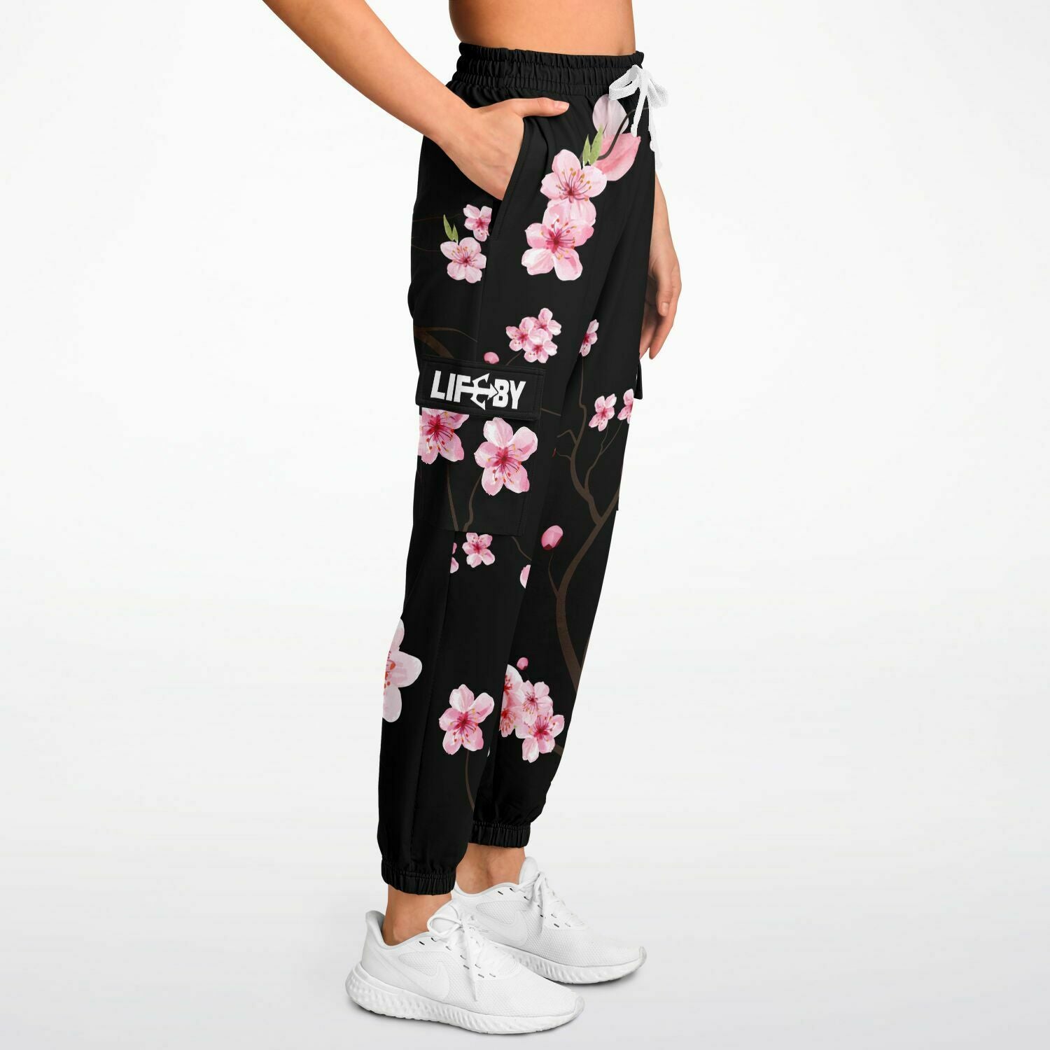 LifeBy Cherry Blossom Athletic Cargo Joggers - LifeBy Fitness