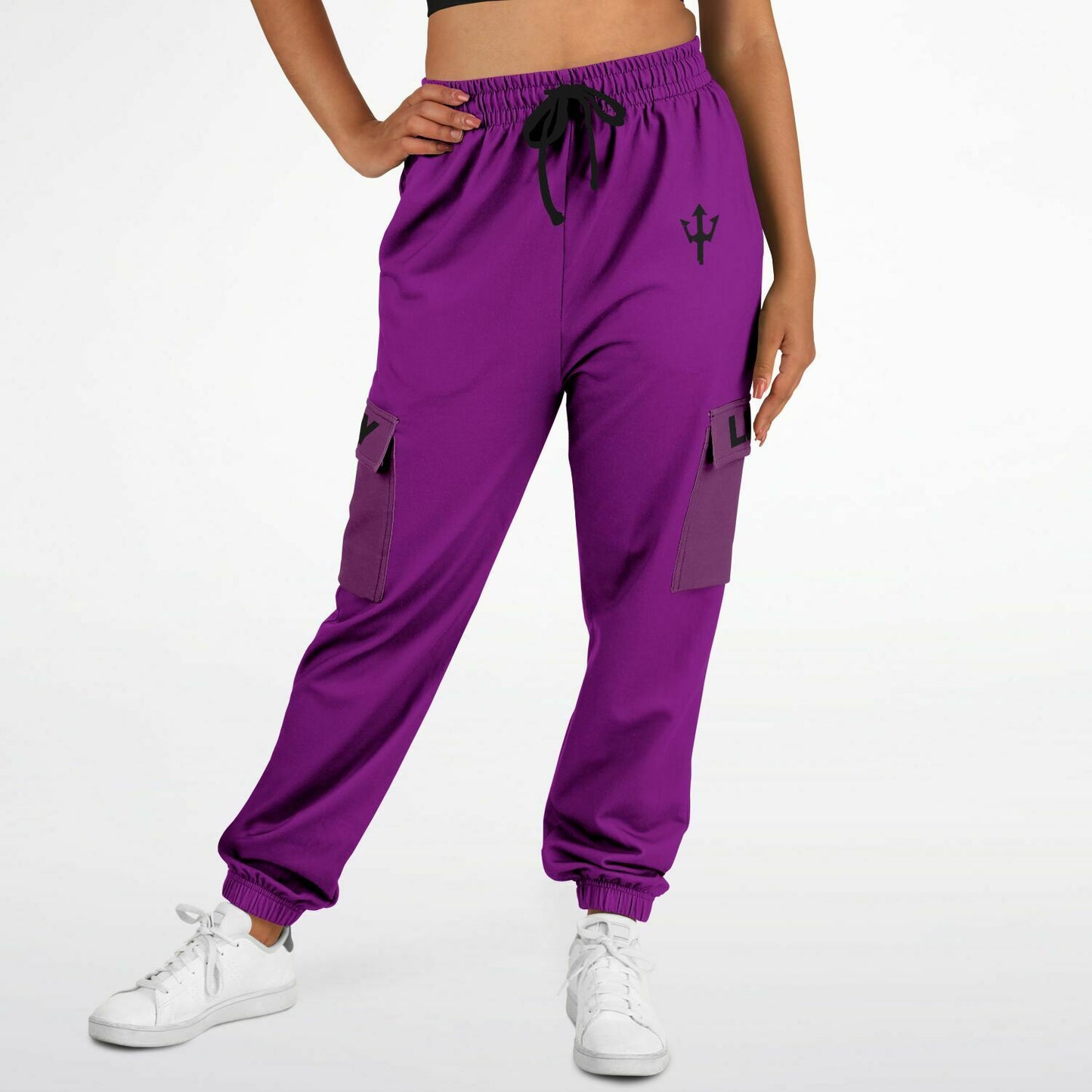 LifeBy Purple Athletic Cargo Joggers - LifeBy Fitness