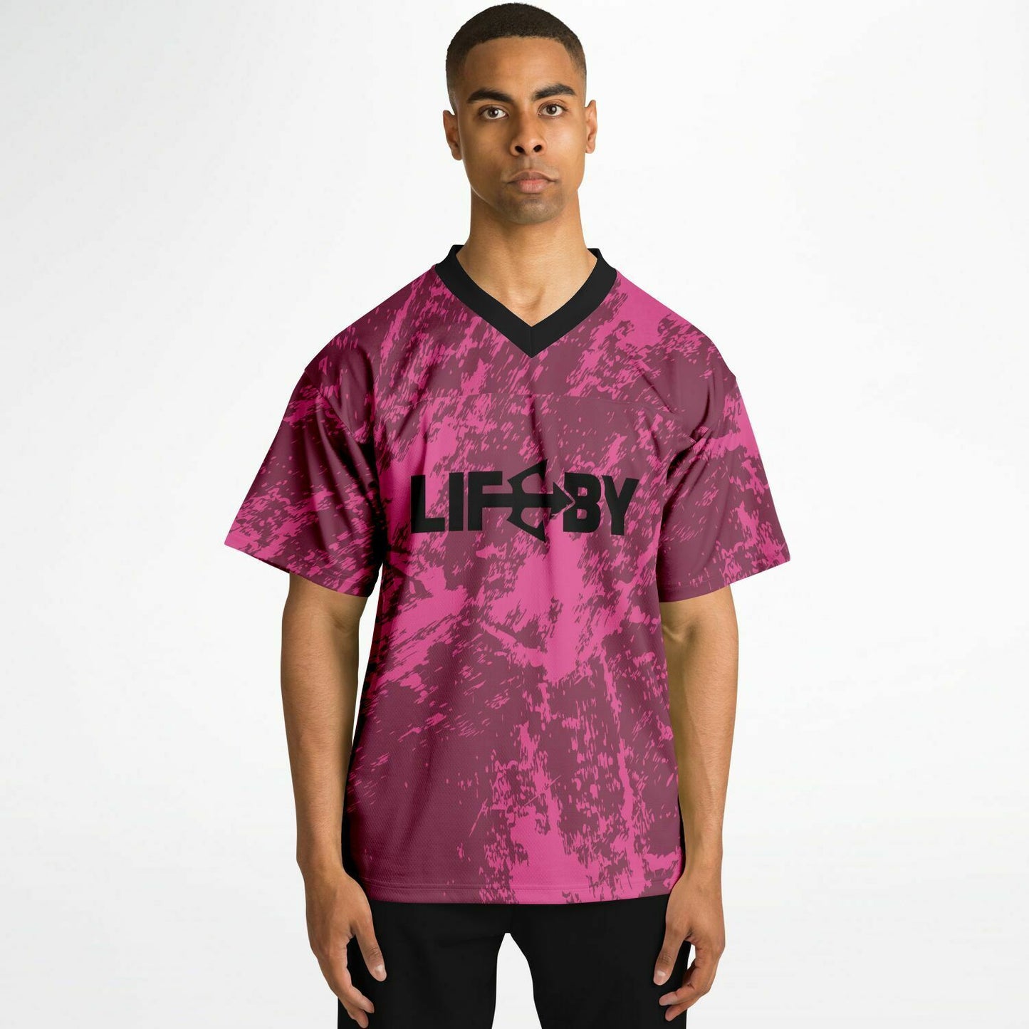 LifeBy Pink Design Sports Jersey - LifeBy Fitness