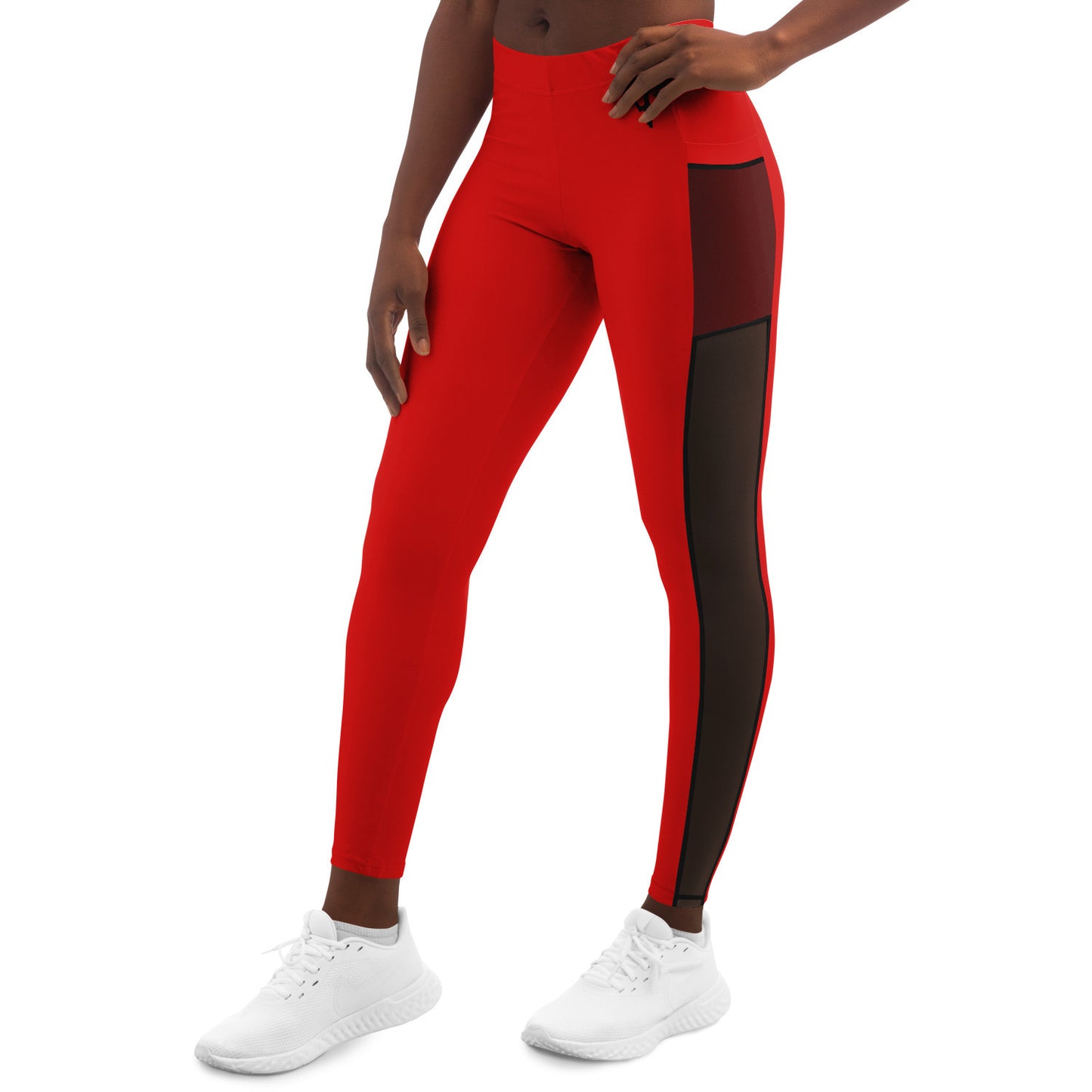 Women's LifeBy Red Mesh Pocket Legging