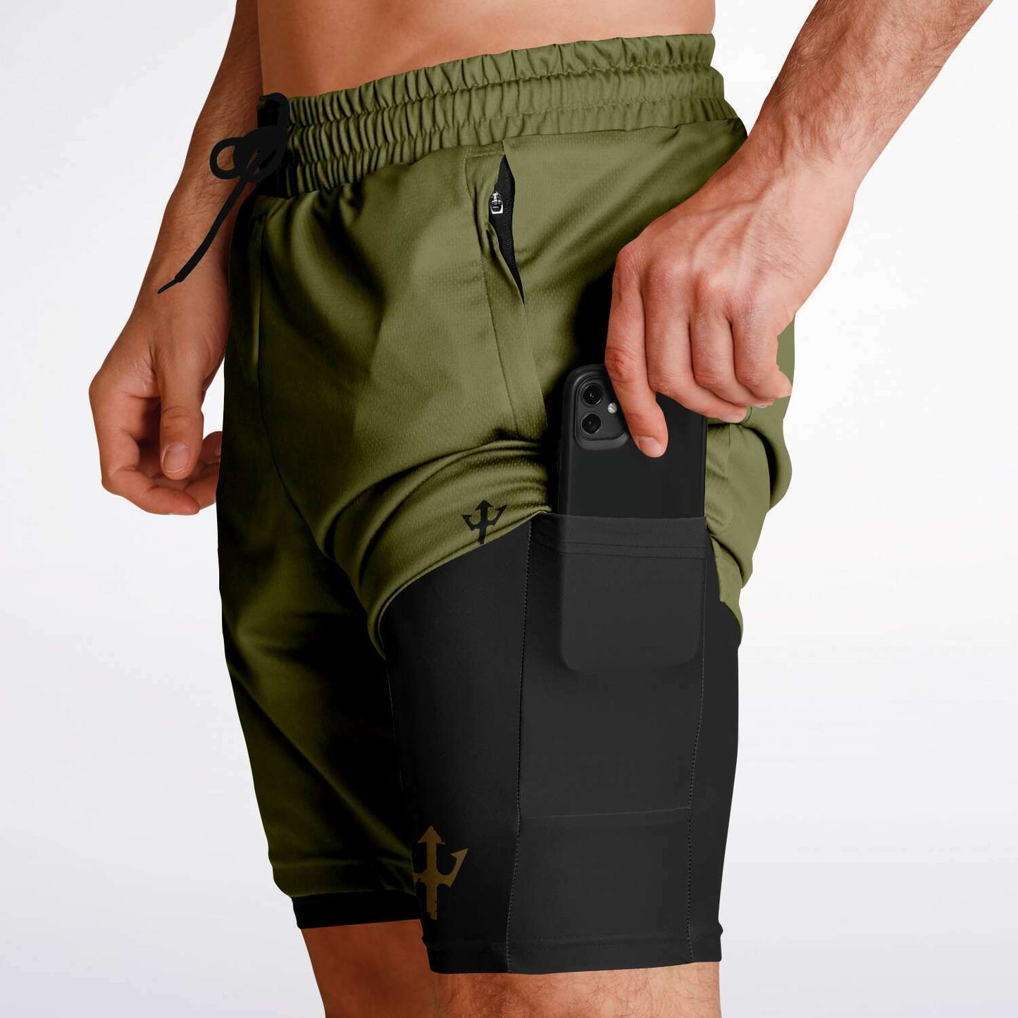 Men's LifeBy Khaki 2-in-1 Shorts - LifeBy Fitness