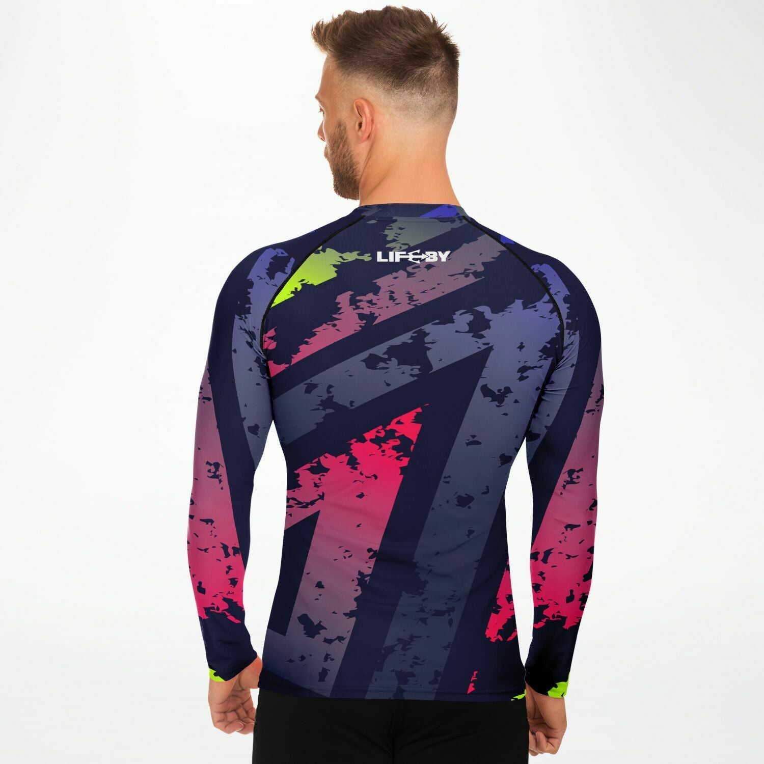 Men's LifeBy Retro Colors Rashguard - LifeBy Fitness